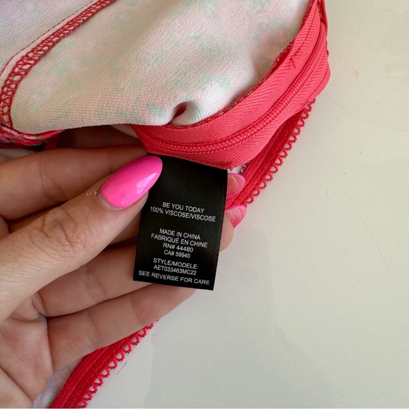 AFRM X Revolve Red Floral Crop Top - Picture 7 of 10